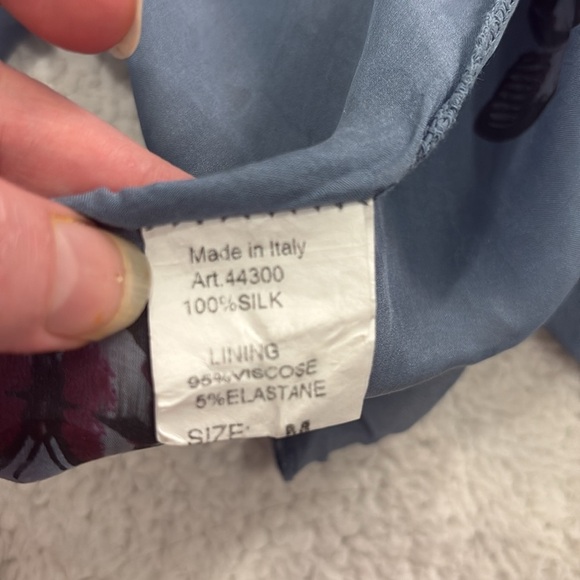 Lola Butterfly High Low Blouse 100% silk - Picture 8 of 8